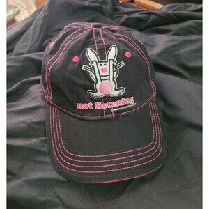 Happy Bunny 'Not Listening' Hat Jim Benton Cap Adjustable Hat Vintage 2000s